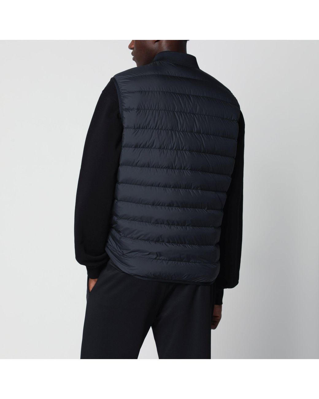 Moncler Black Quilted Froissel Waistcoat for men