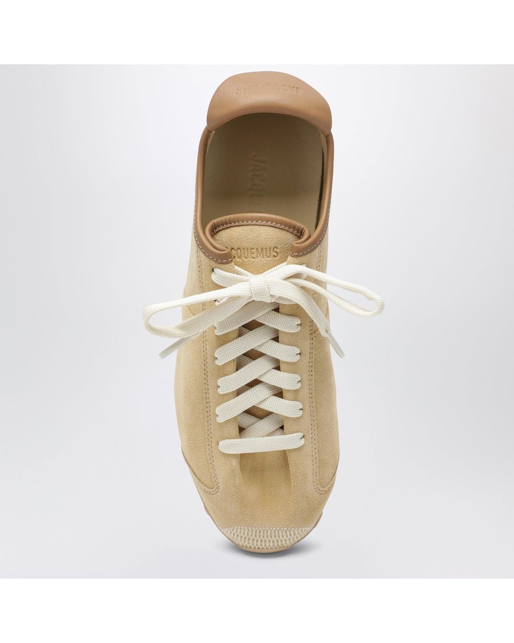 Jacquemus Natural Les Tennis Suede Sneakers