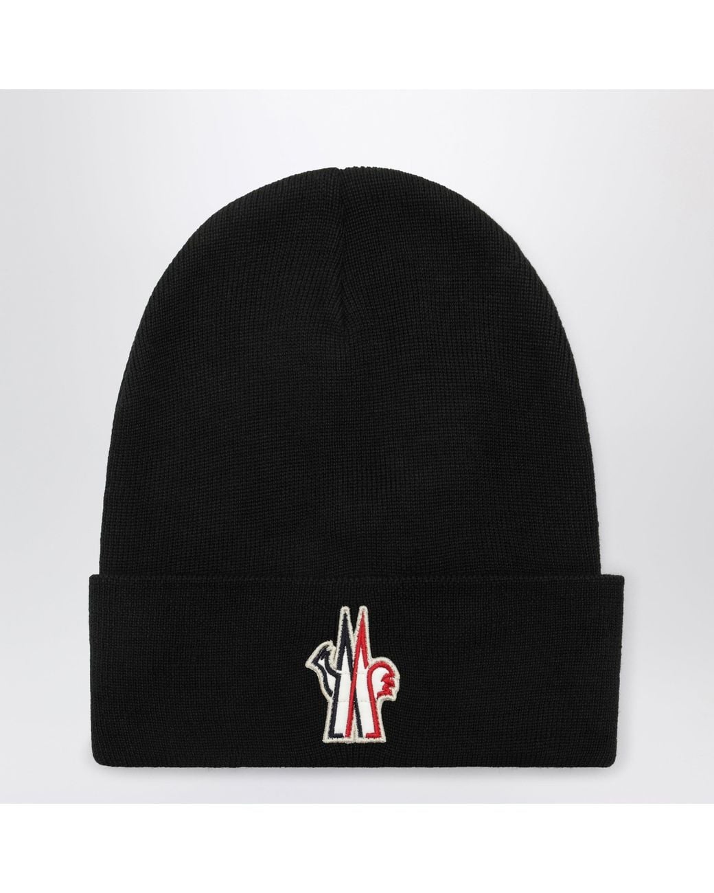 Moncler Black Wool Beanie for men