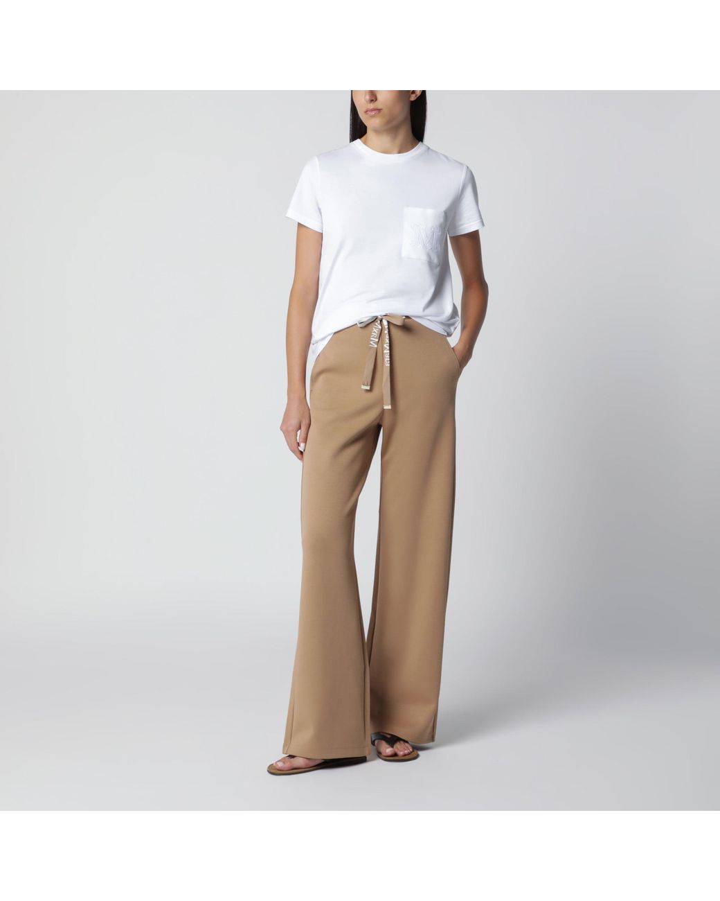 Max Mara White Cotton Jersey T-Shirt