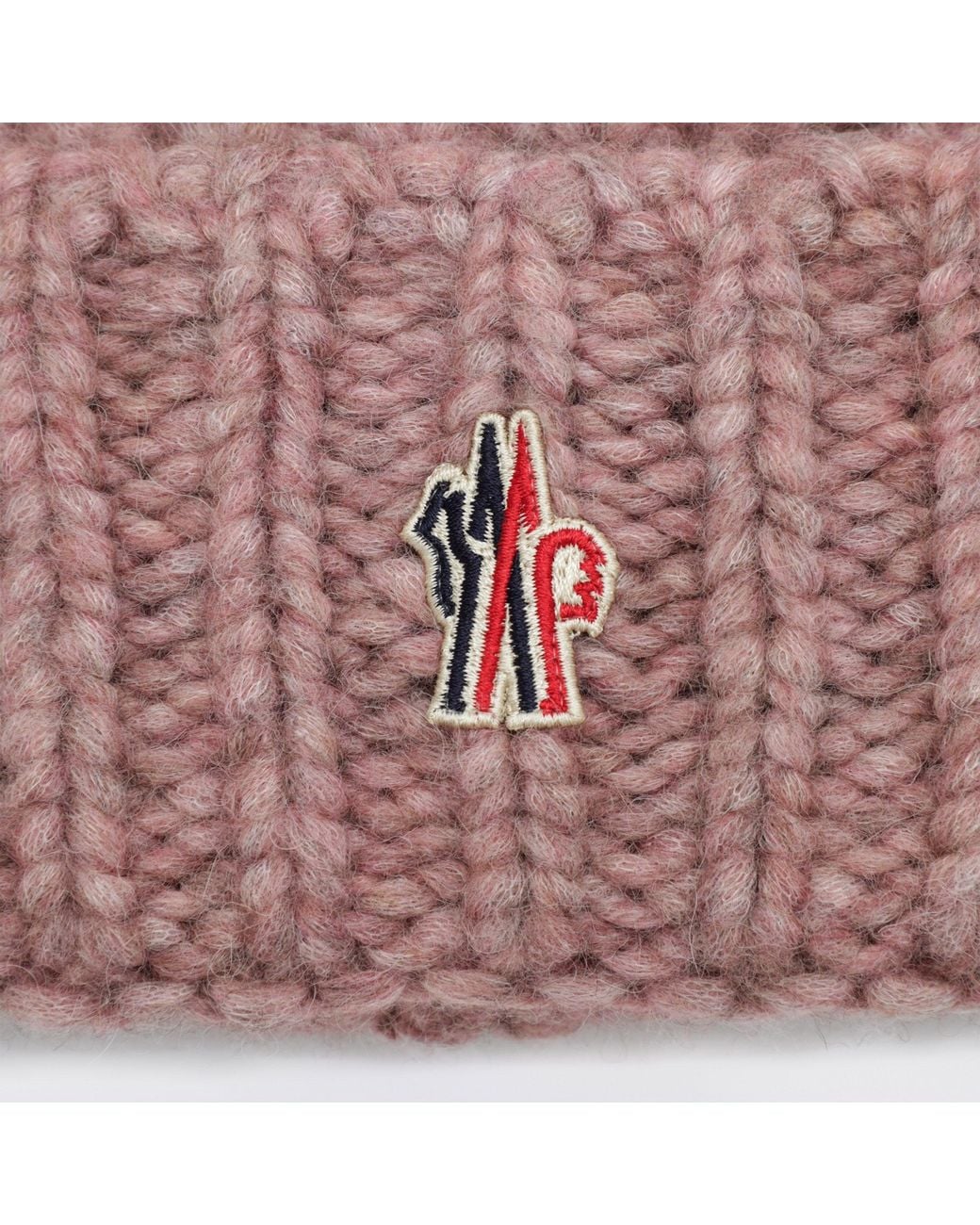 Moncler Red Cherry Ribbed Beanie