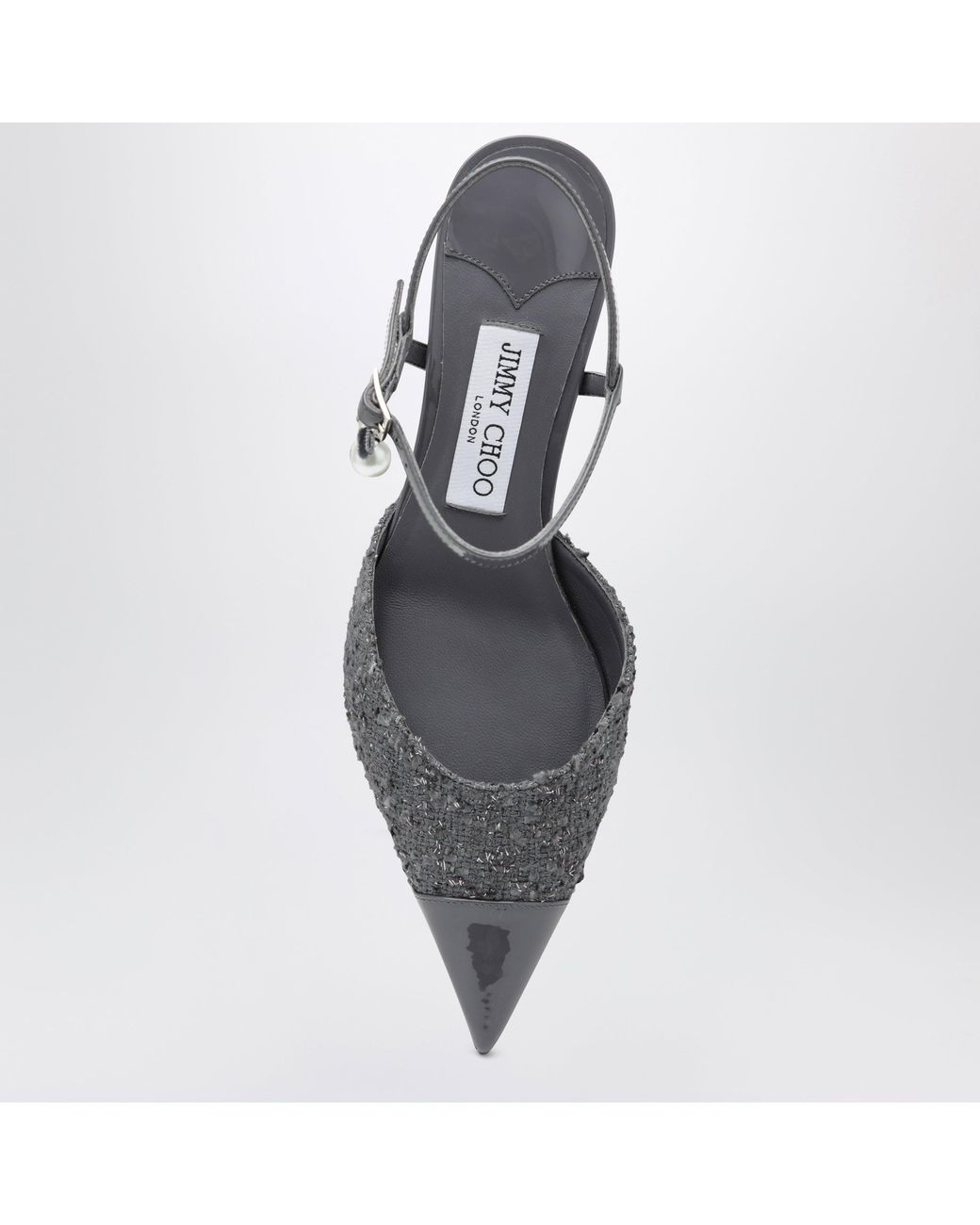 Jimmy Choo White Aren Pearl-Pendant Pumps