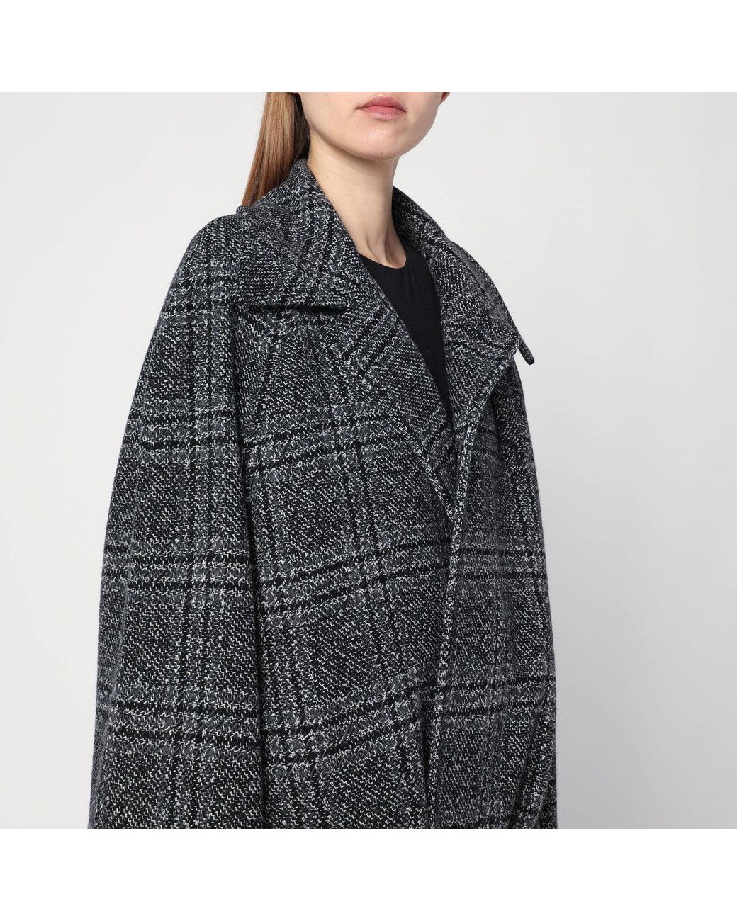 Balenciaga Blue Raglan One Layer Coat