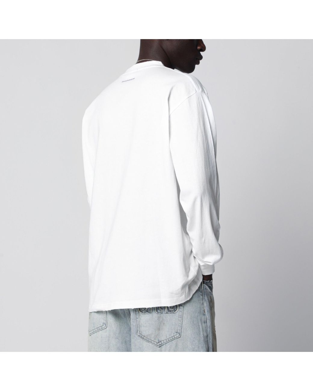 DAGGER White Former It Girl Long-Sleeve T-Shirt for men