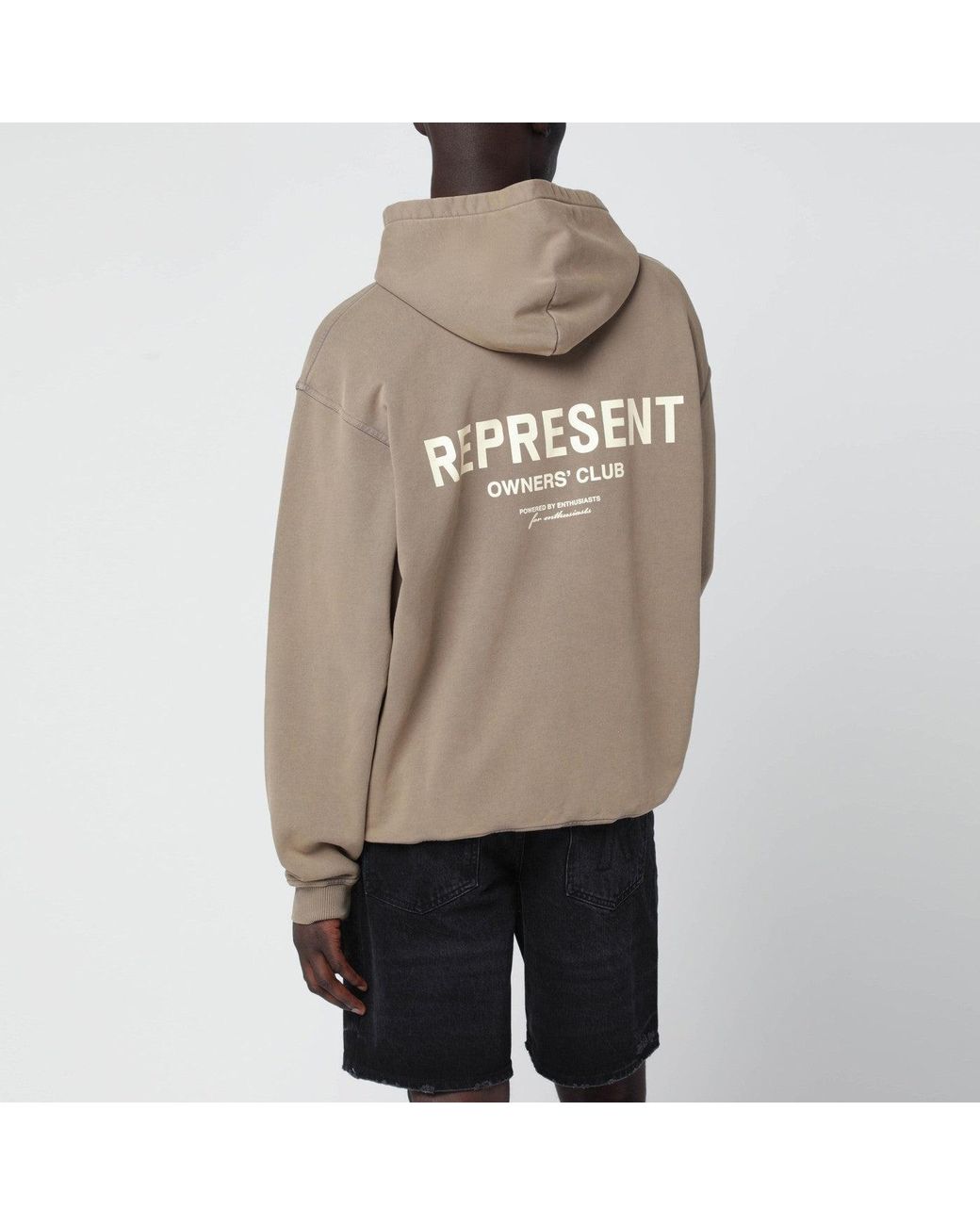 Sweat À Capuche Oversize Marron Clair Represent pour homme en coloris Brown