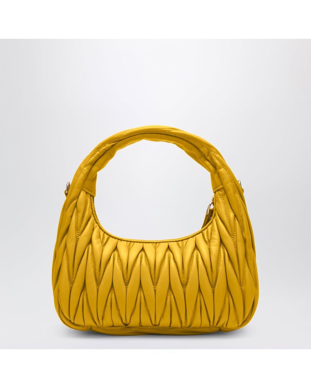 Miu Miu Yellow Small Miu Wander Bag