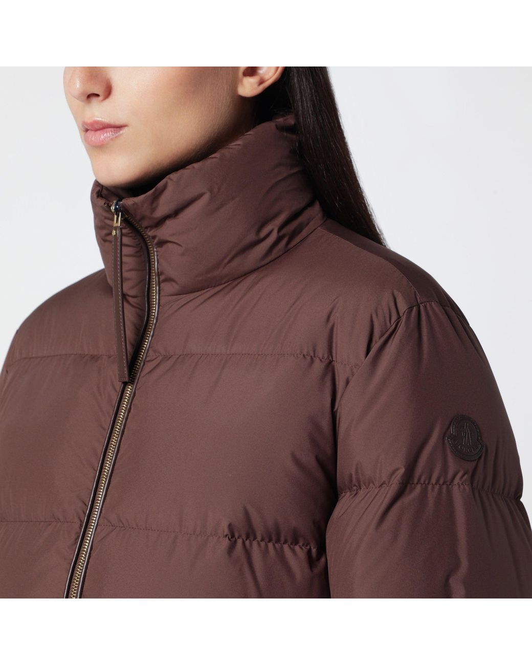 Moncler Brown Vivantesse Short Down Jacket