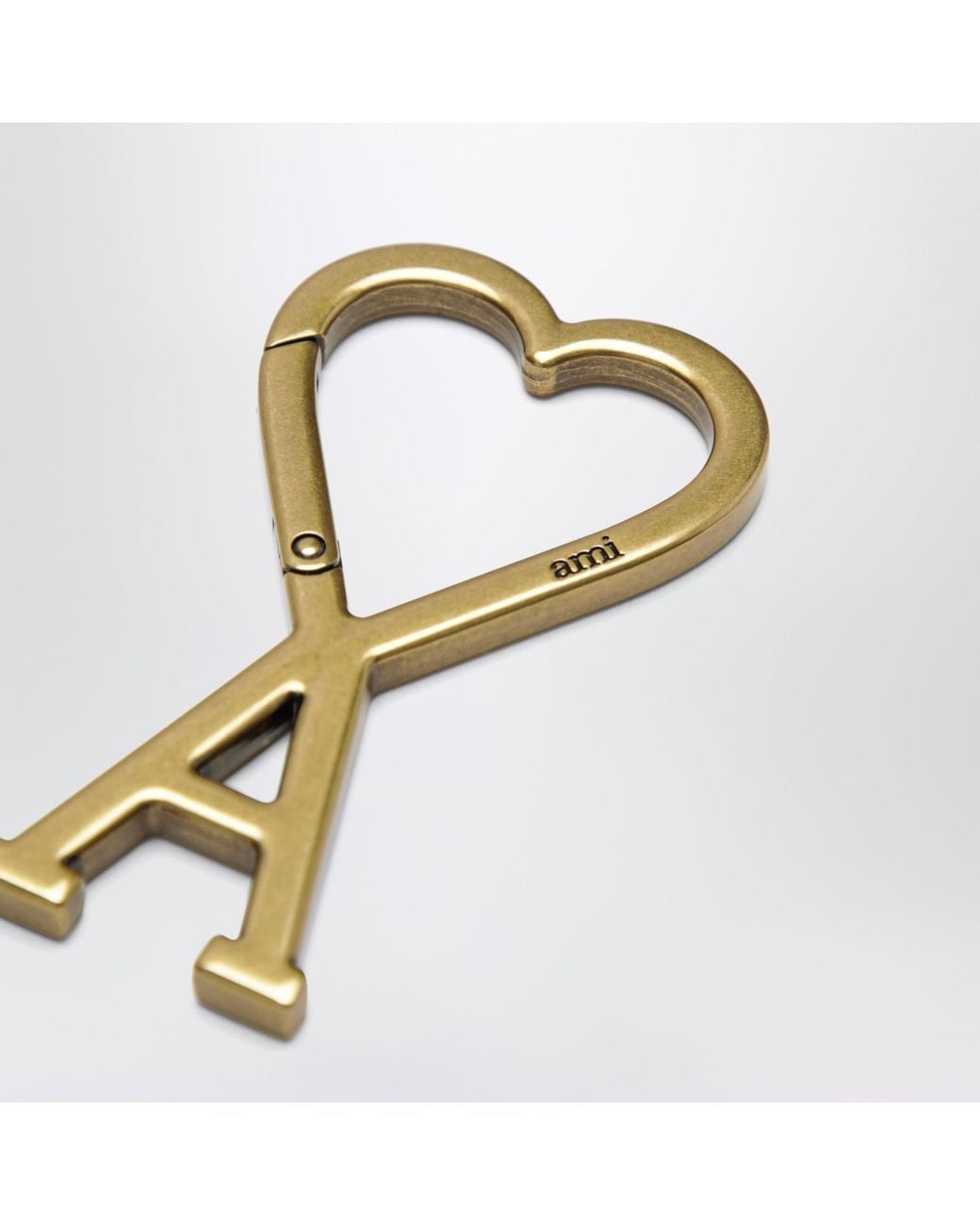 AMI Metallic Ami De Caur Keyring With-Tone Clasp for men