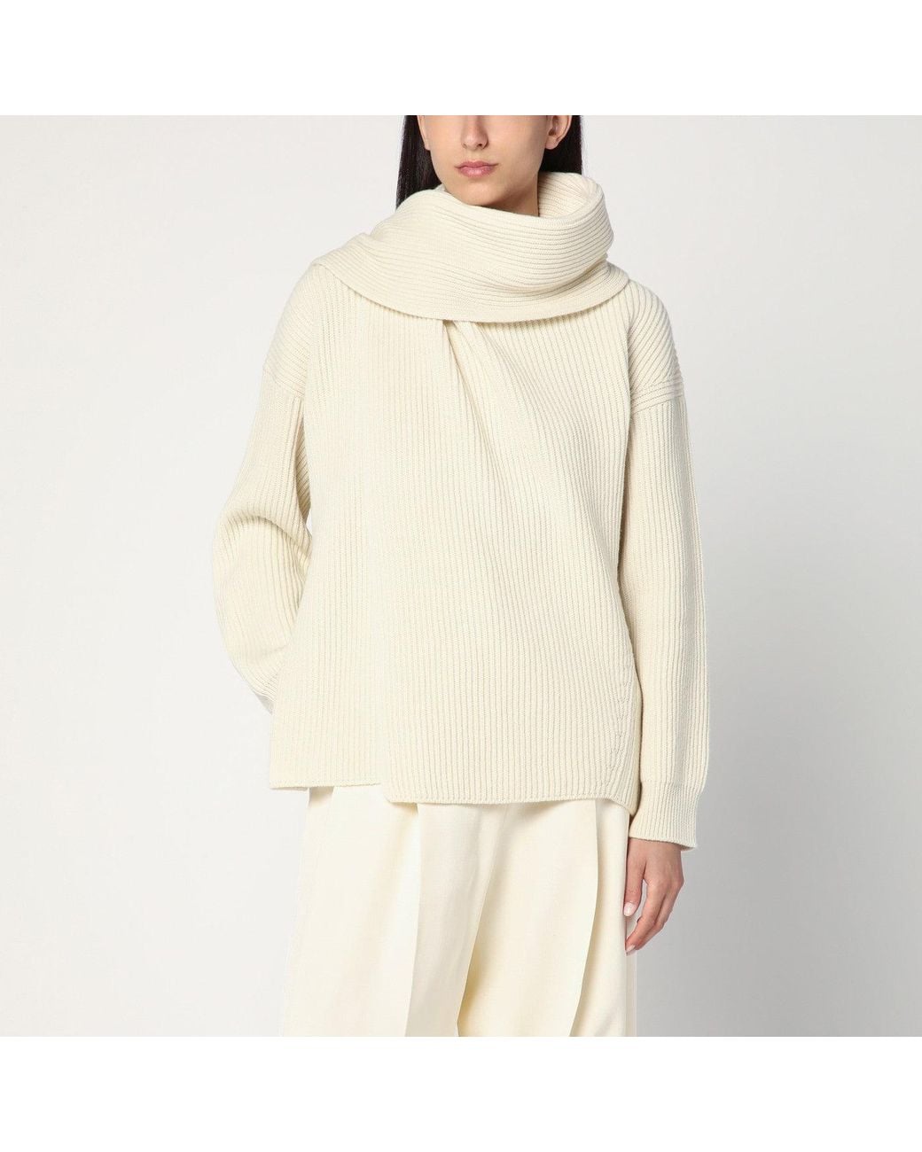 Jil Sander Natural Ivory Sweater