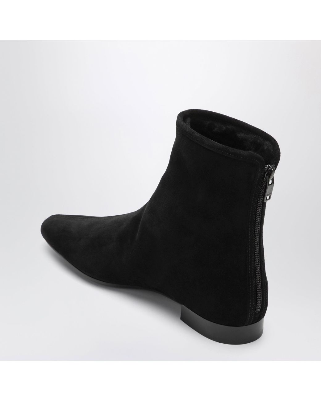 Totême Black Pointed Ankle Boots