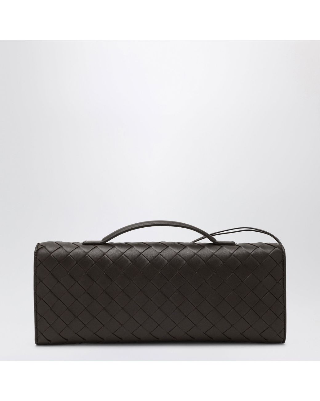 Bottega Veneta Black Andiamo Clutch Fondant With Handle