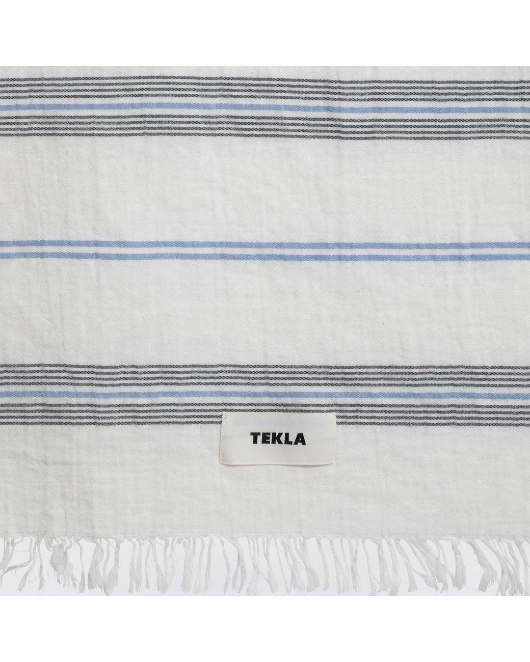 Tekla Gray Beach Towel With Striped Pattern for men