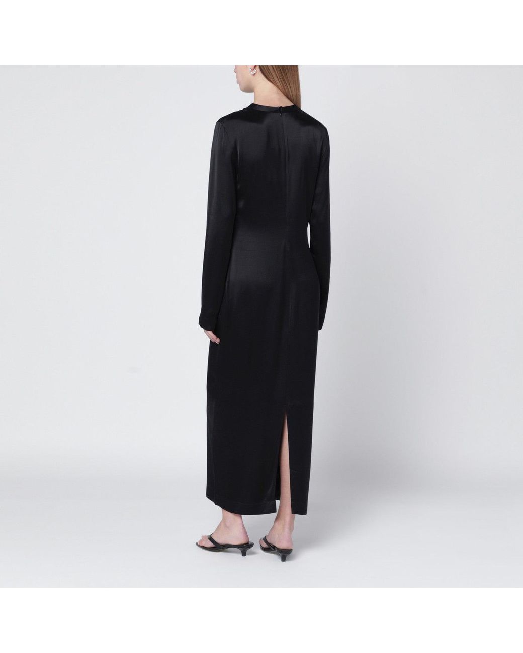 Totême Black Midi Dress
