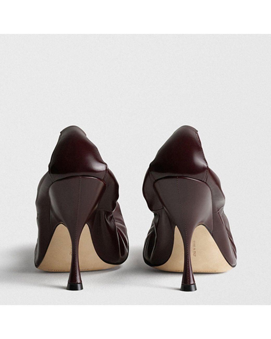 Phoebe Philo Brown Pucker 100 Pumps