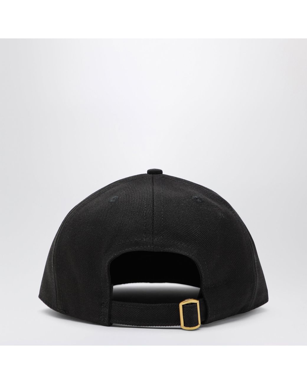 Willy Chavarria Black Baseball Cap With Embroidered Logo for men