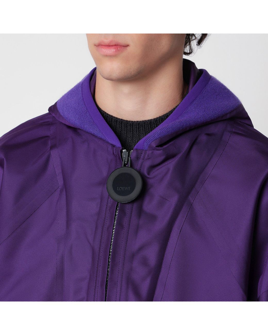 Loewe Purple Polyamide Jacket for men
