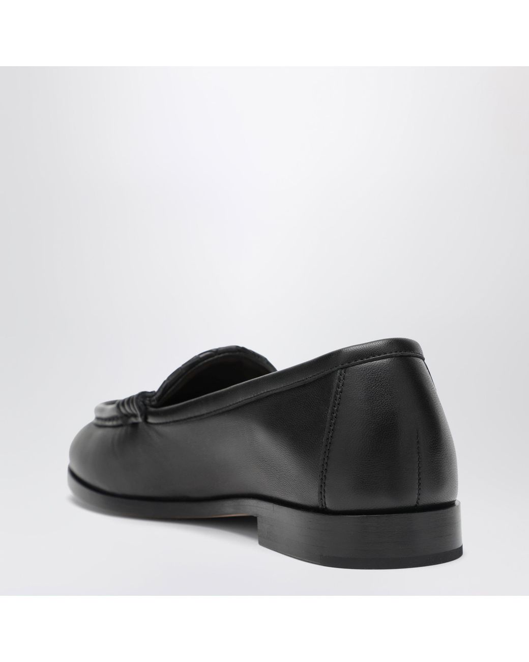 Bottega Veneta Black Silenzio Loafers