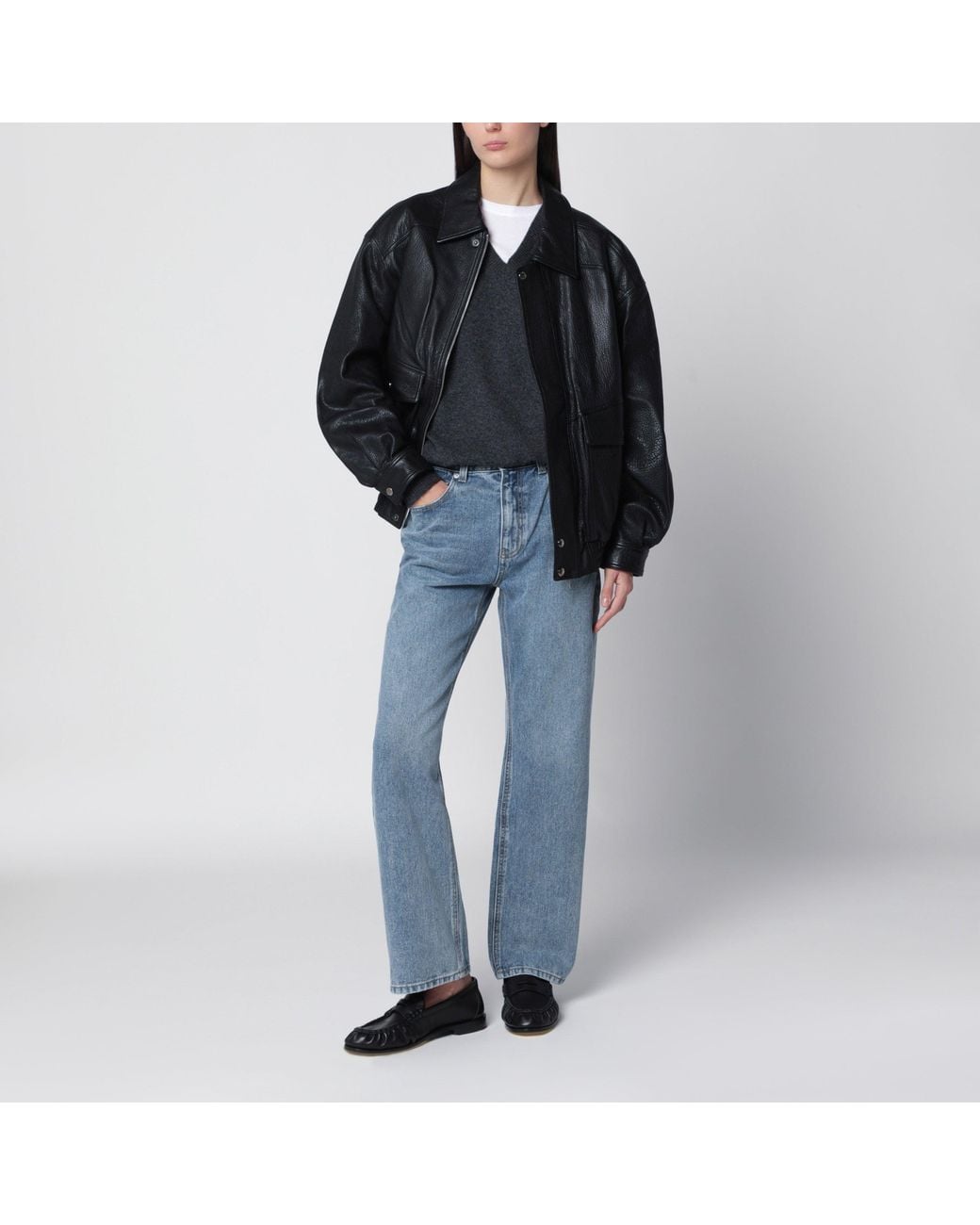 DUNST Black Oversized Blouson