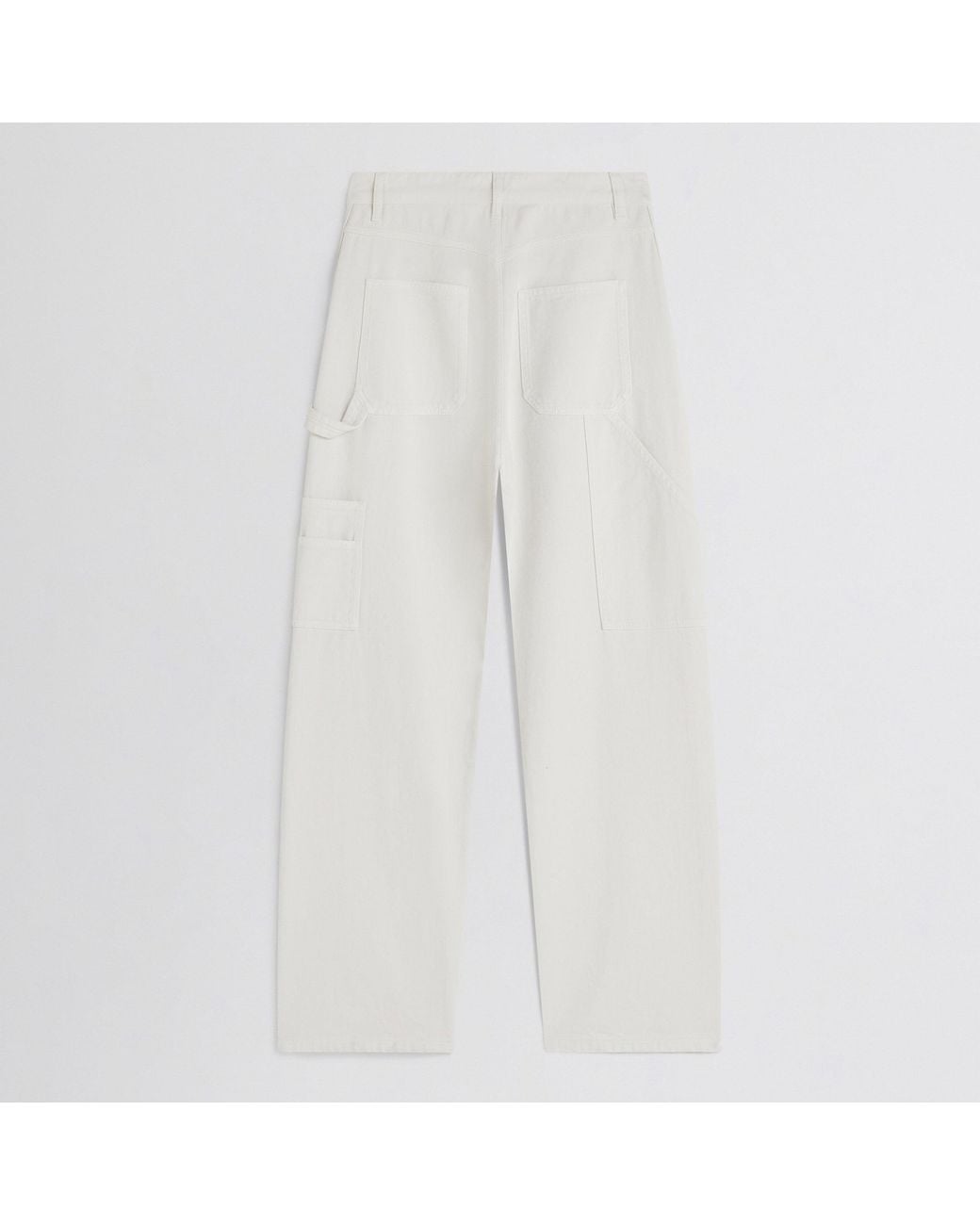 Phoebe Philo White Utility Jeans