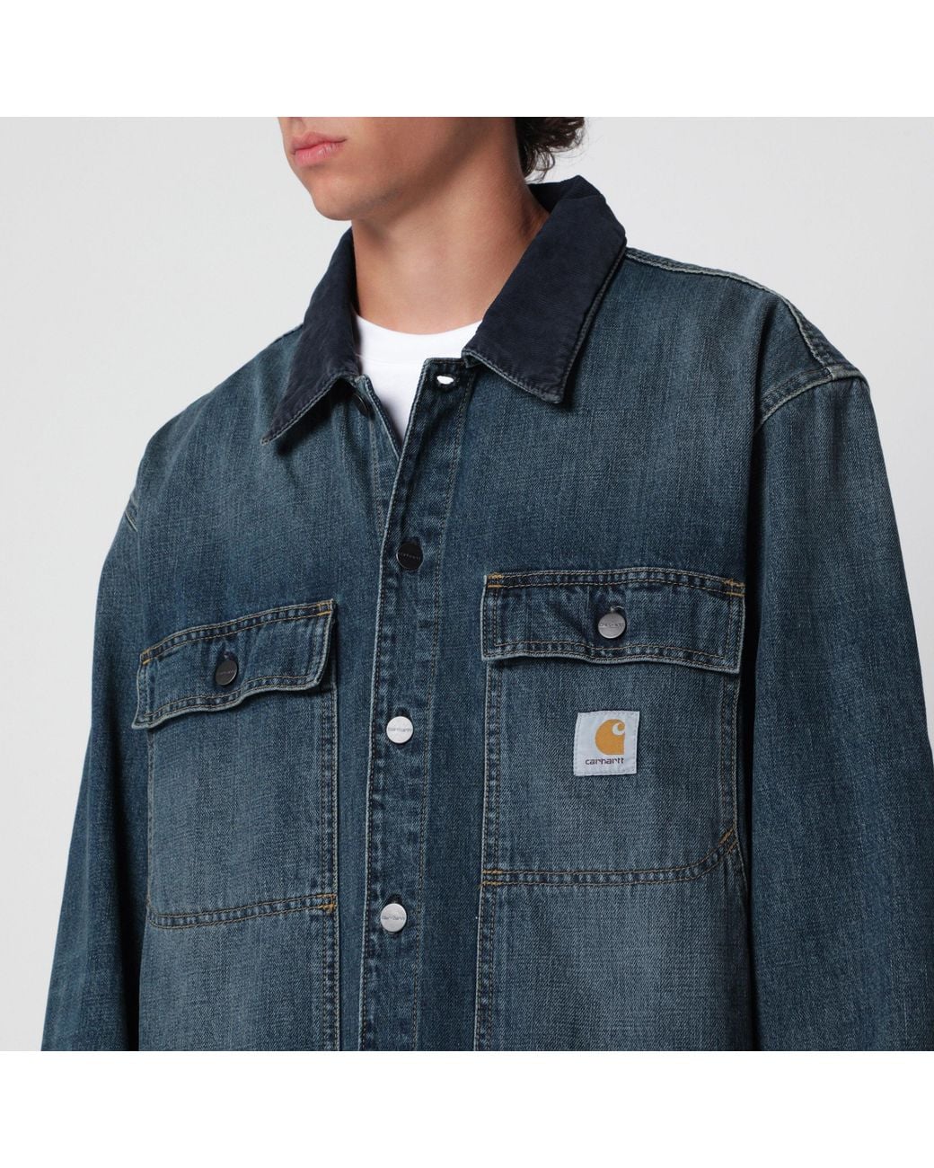 Carhartt Blue Oakland Shirt Jacket for men