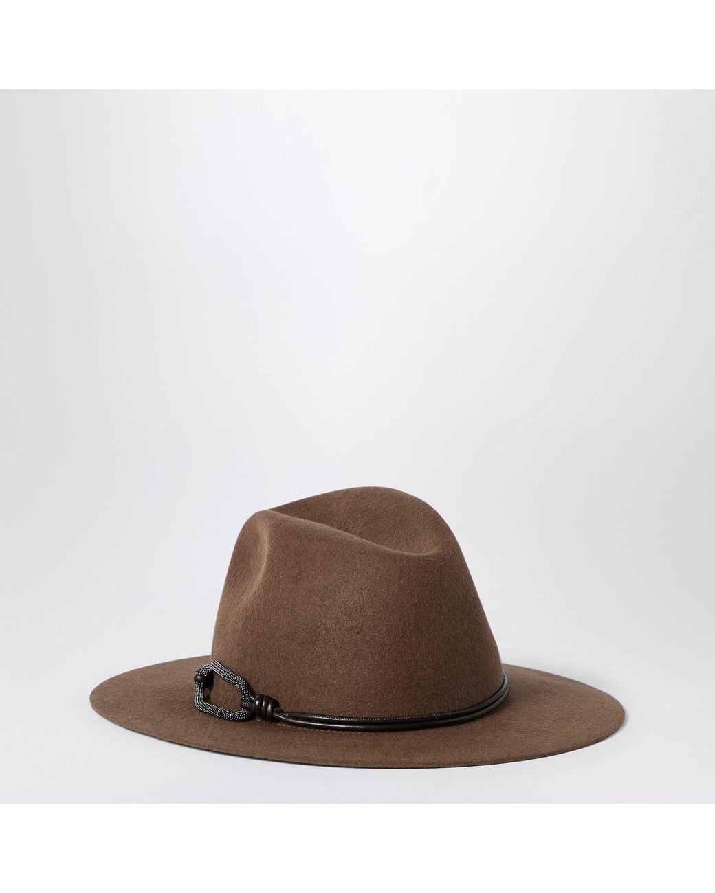Fedora di Brunello Cucinelli in Brown
