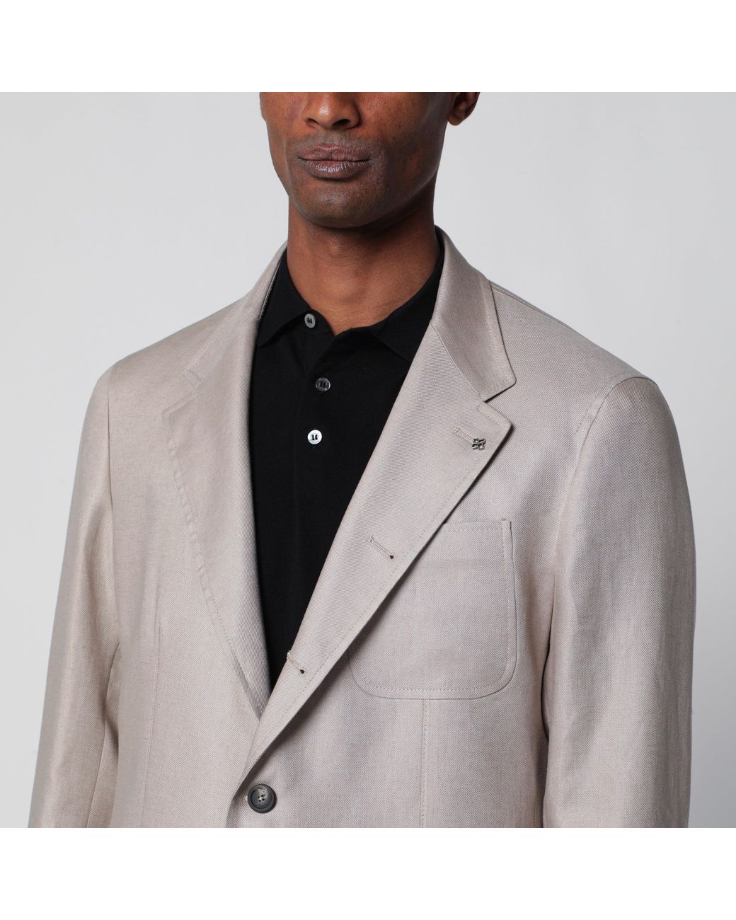 Tagliatore Gray Singlebreasted Blazer for men