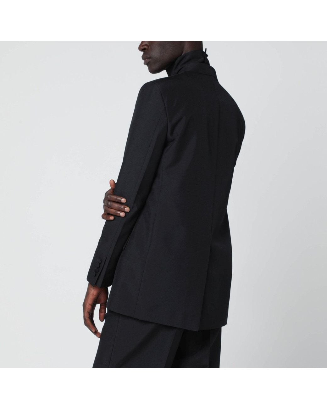 Gucci Black Double-Breasted Jacket for men