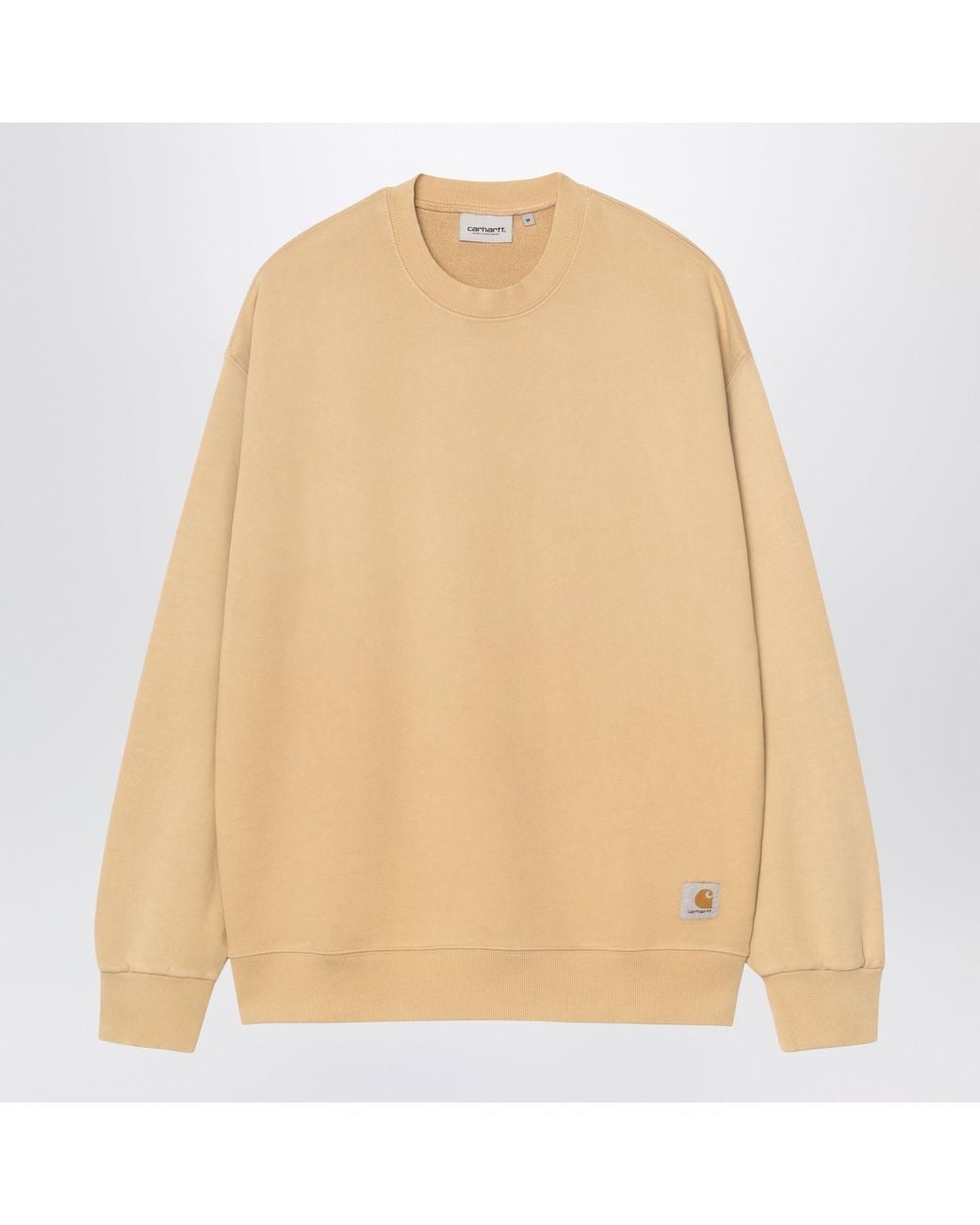 Carhartt Natural Hudson Crew-Neck Cotton Sweatshirt for men