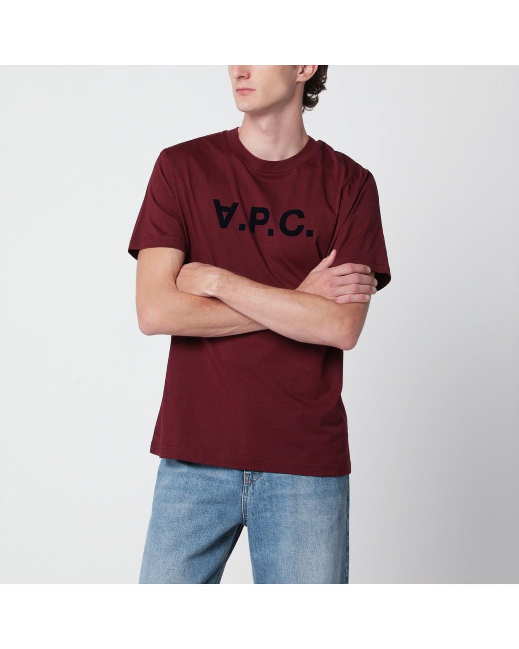 A.P.C. Red Standard Grand Vpc Cotton T-Shirt for men