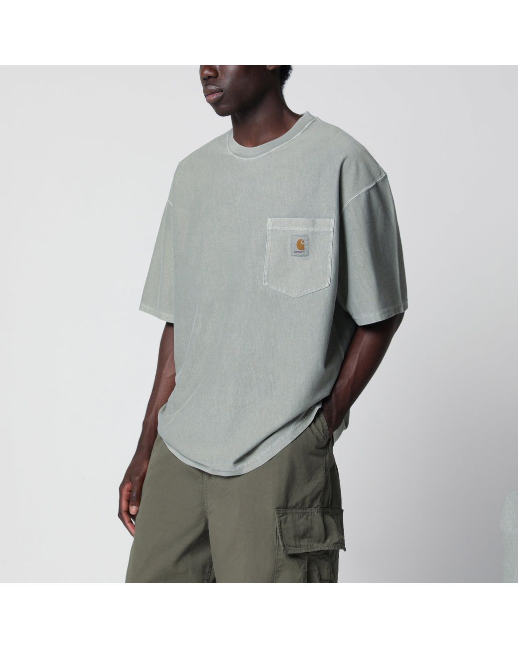 Carhartt Gray Loose Pocket T-Shirt for men