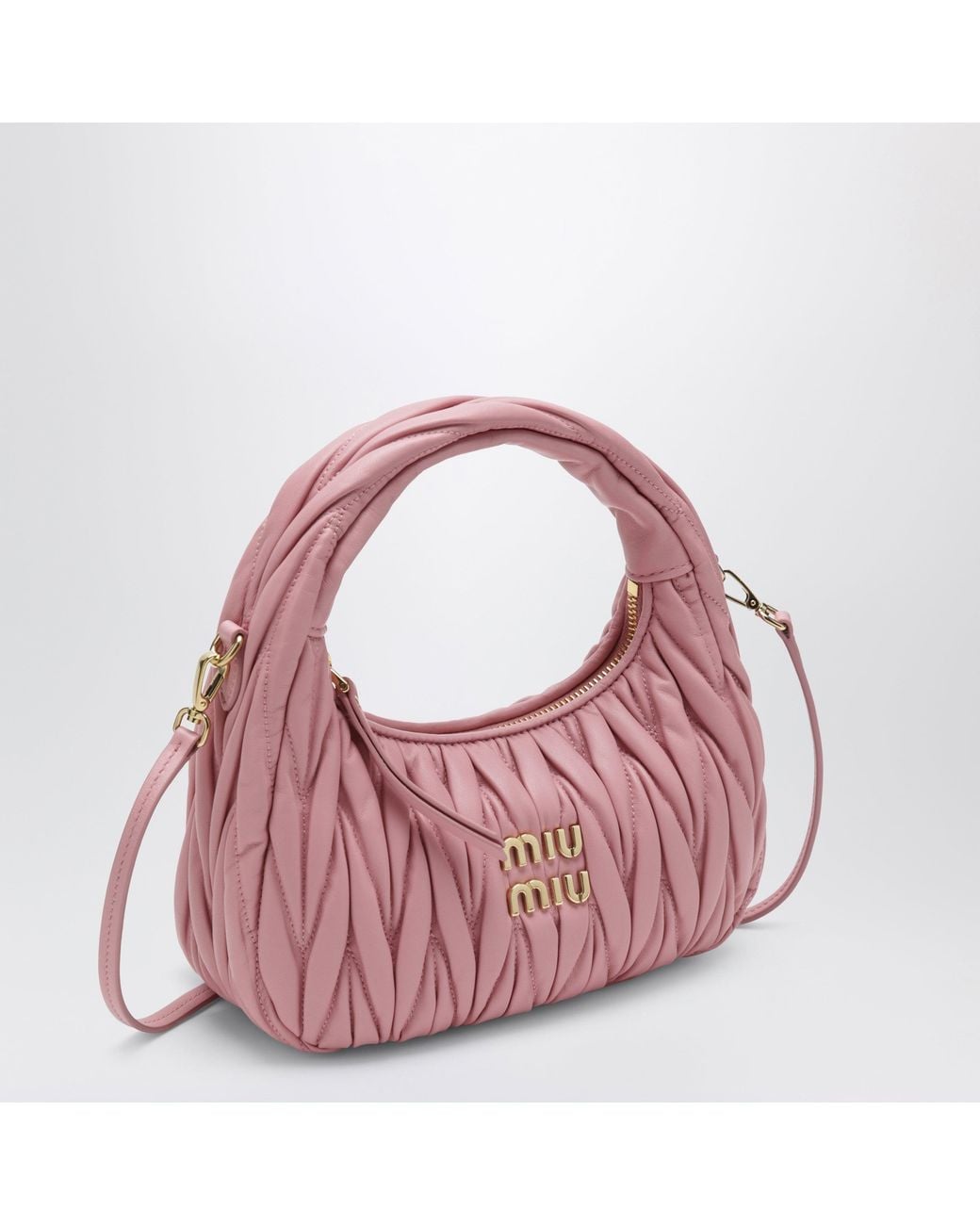 Miu Miu Pink Small Miu Wander Bag