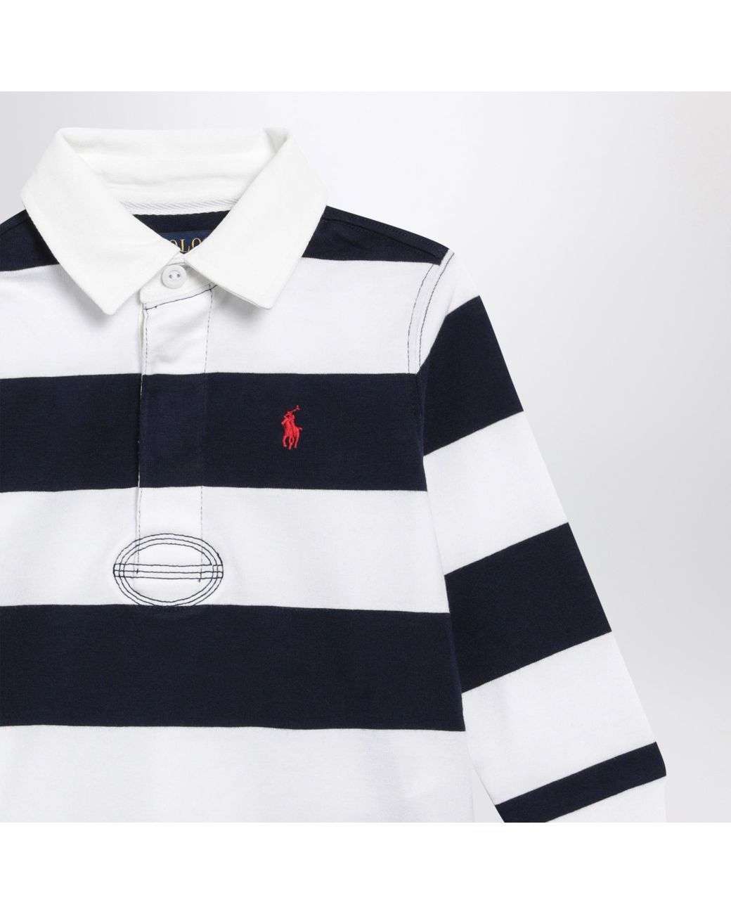 Polo Ralph Lauren Blue Striped Cotton Polo Shirt