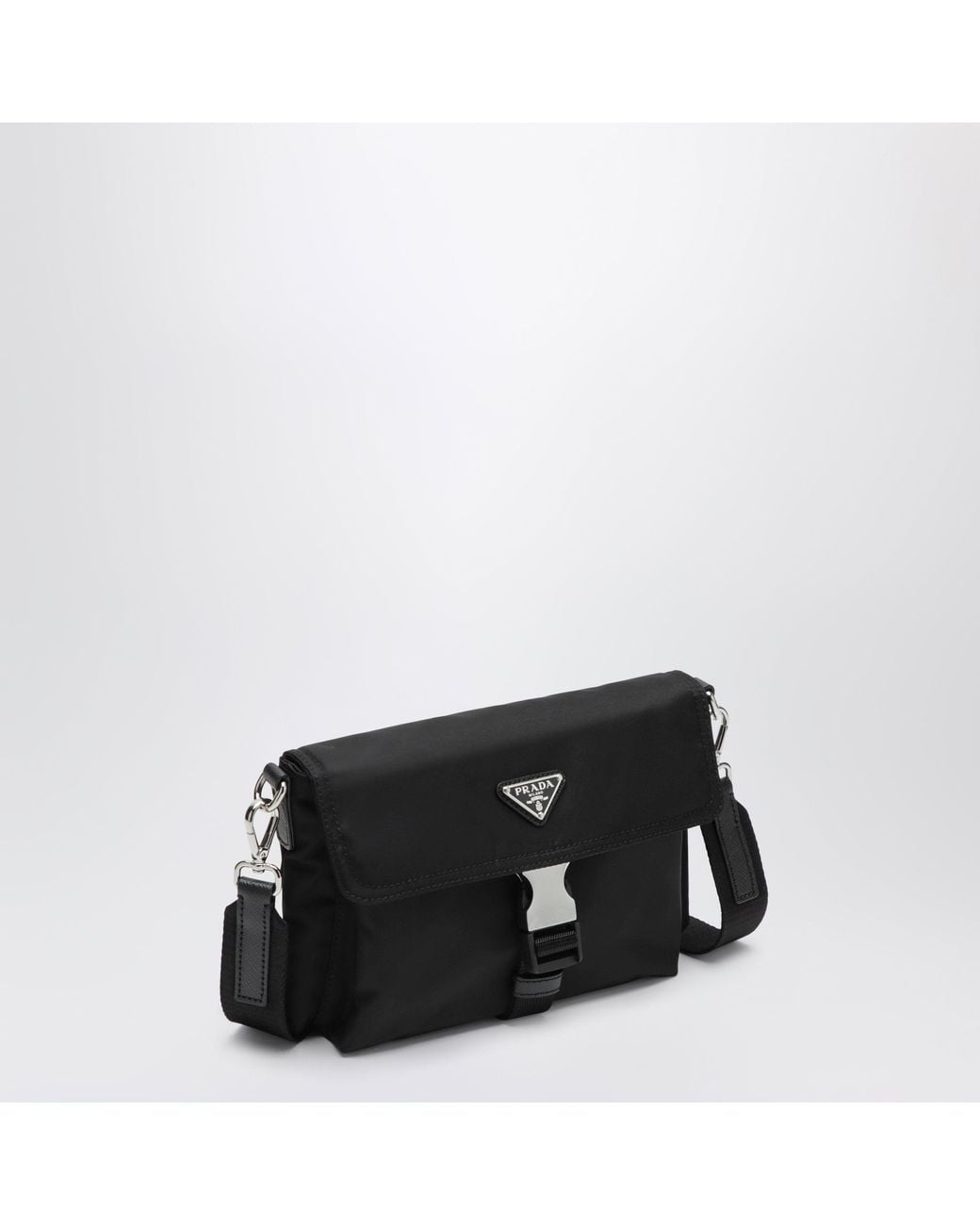 Prada Black Re-Nylon Phone Case for men