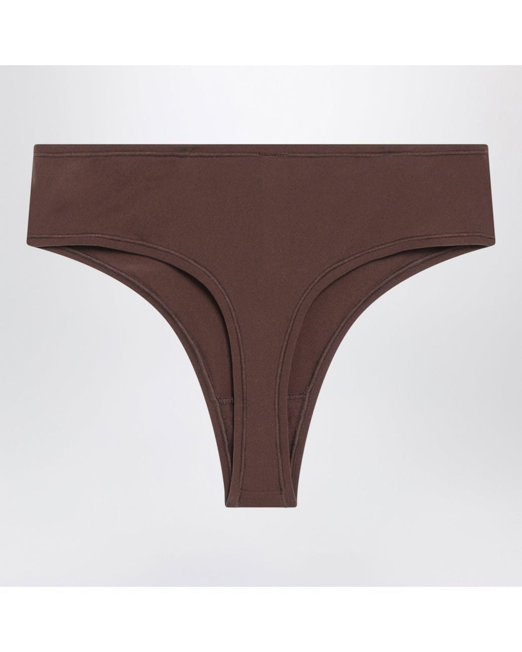 Skims Brown Cocoa Thong Mini
