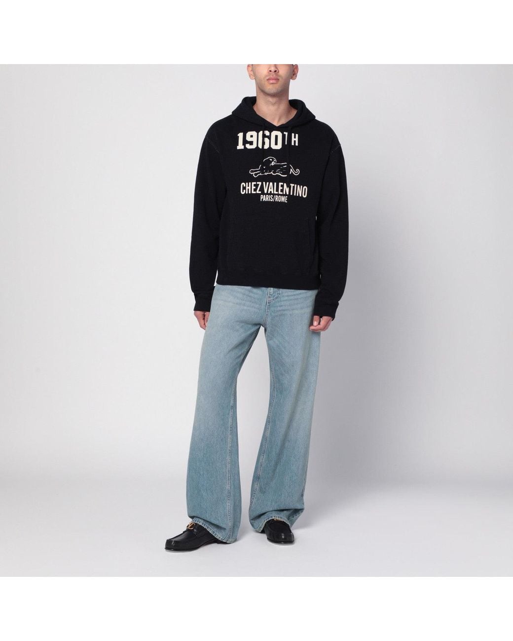 Valentino Black Sweater 1960 Chez for men
