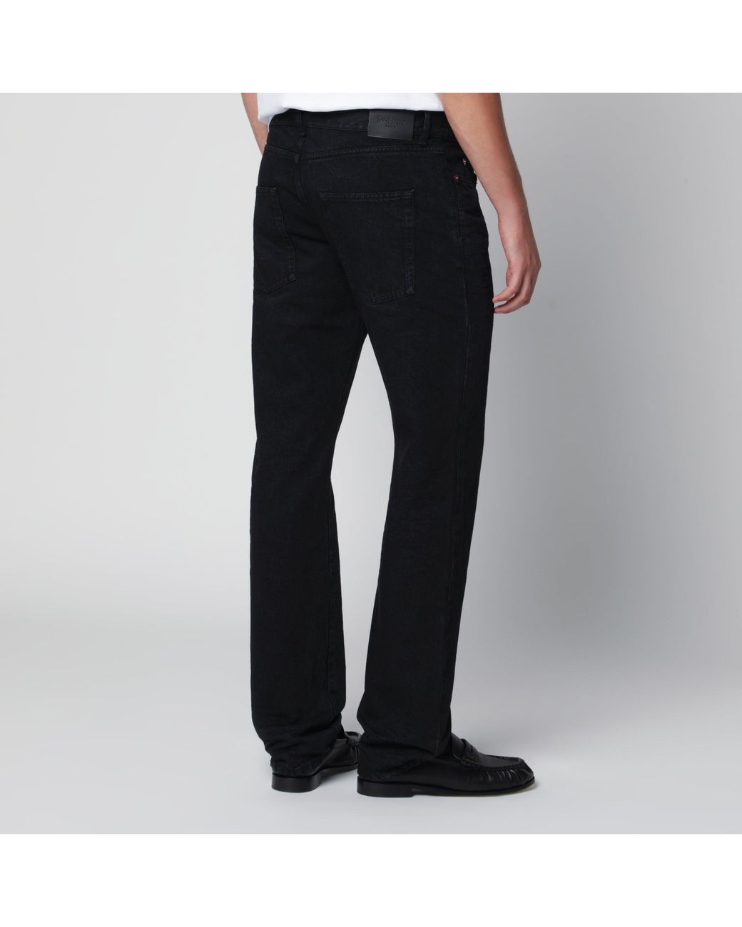 Saint Laurent Black Straight-Leg Jeans for men