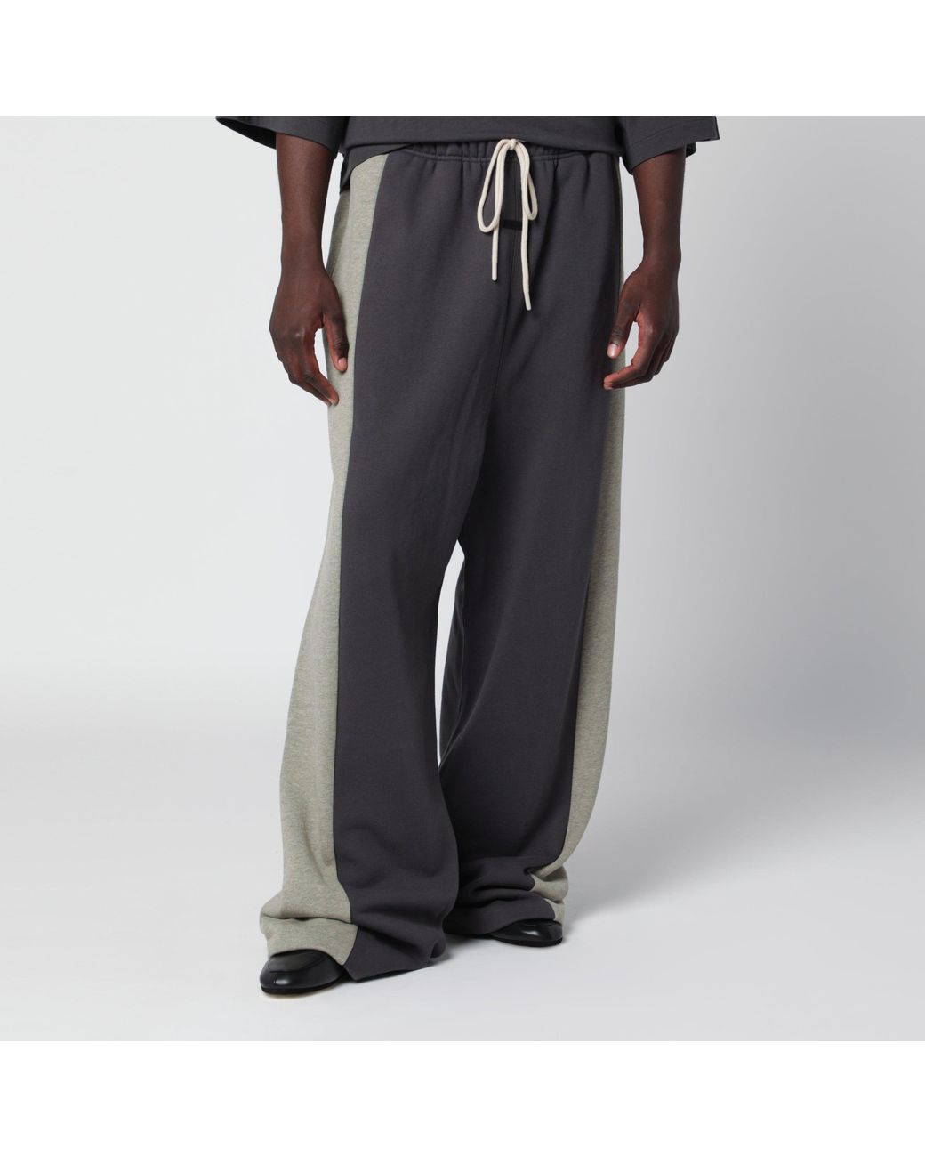 Fear Of God Gray Paneled Lounge Pant Cotton Jogging Trousers for men