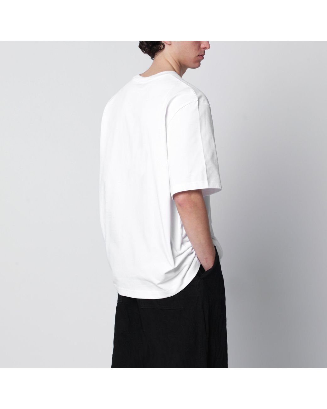 T-Shirt Lay Blanc Coupe Boxy Studio Nicholson pour homme en coloris White
