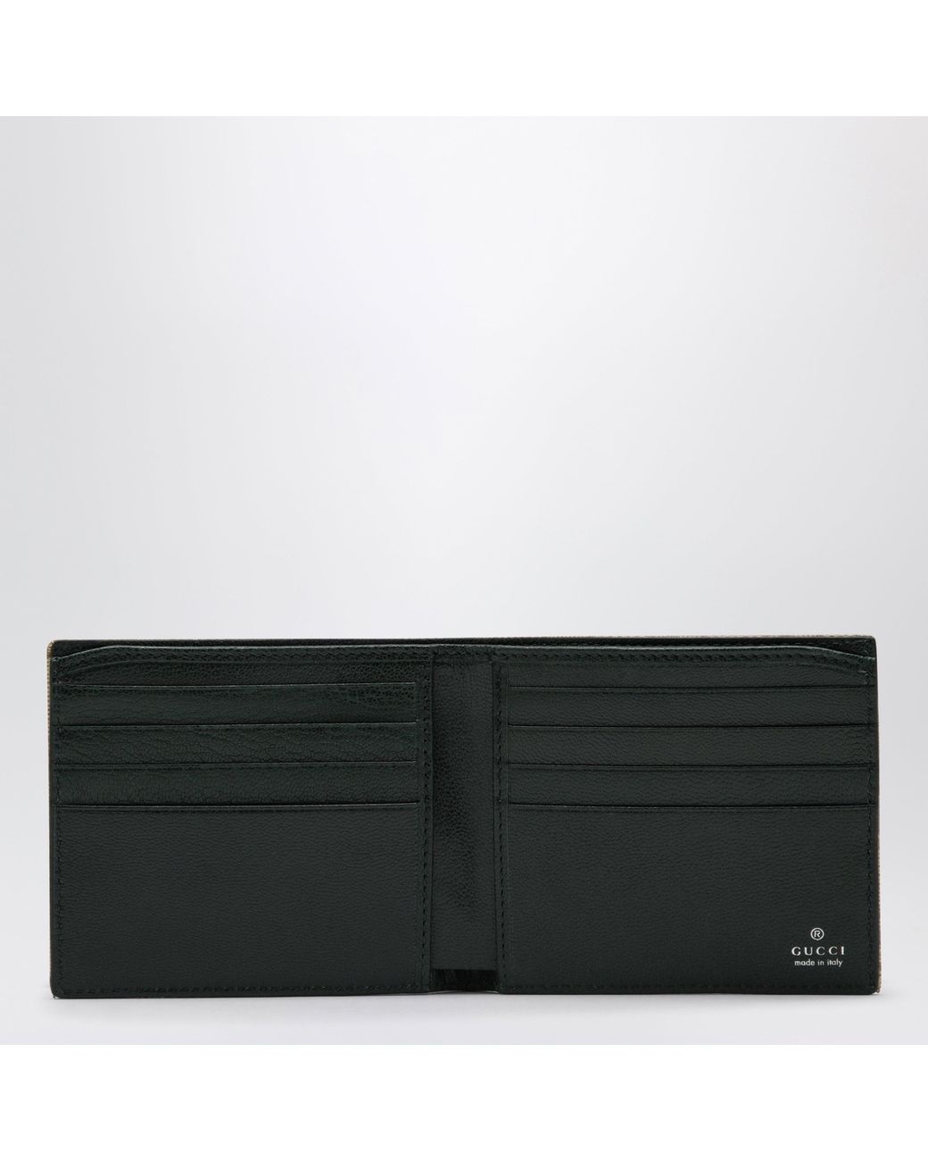Gucci Metallic Sand Gg Canvas Essence Classic Bi-Fold Wallet for men