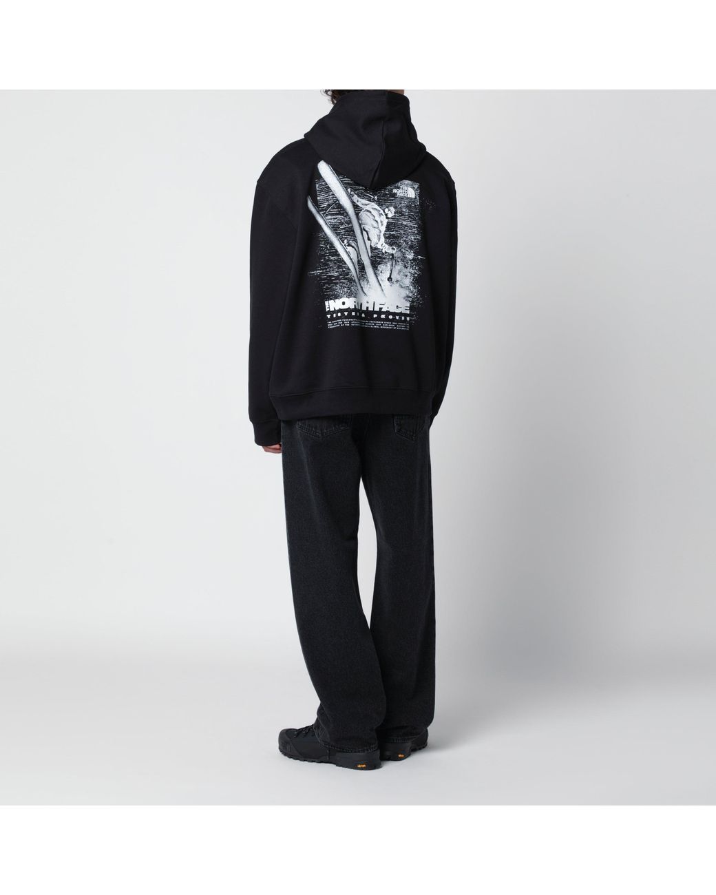 The North Face Black Tested And Proven Relaxed Hooded Sweatshirt for men