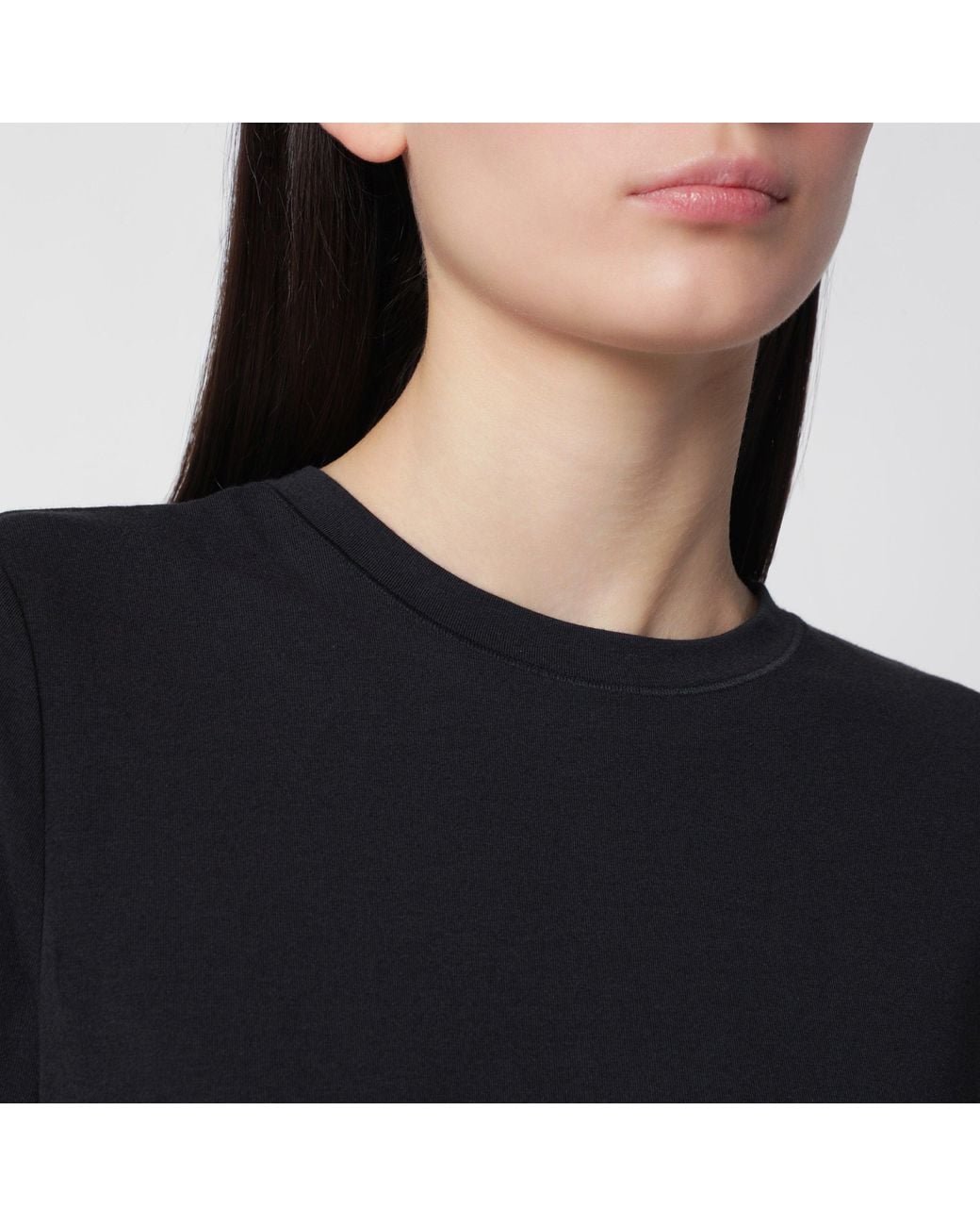 Skims Black Charcoal Long-Sleeved T-Shirt