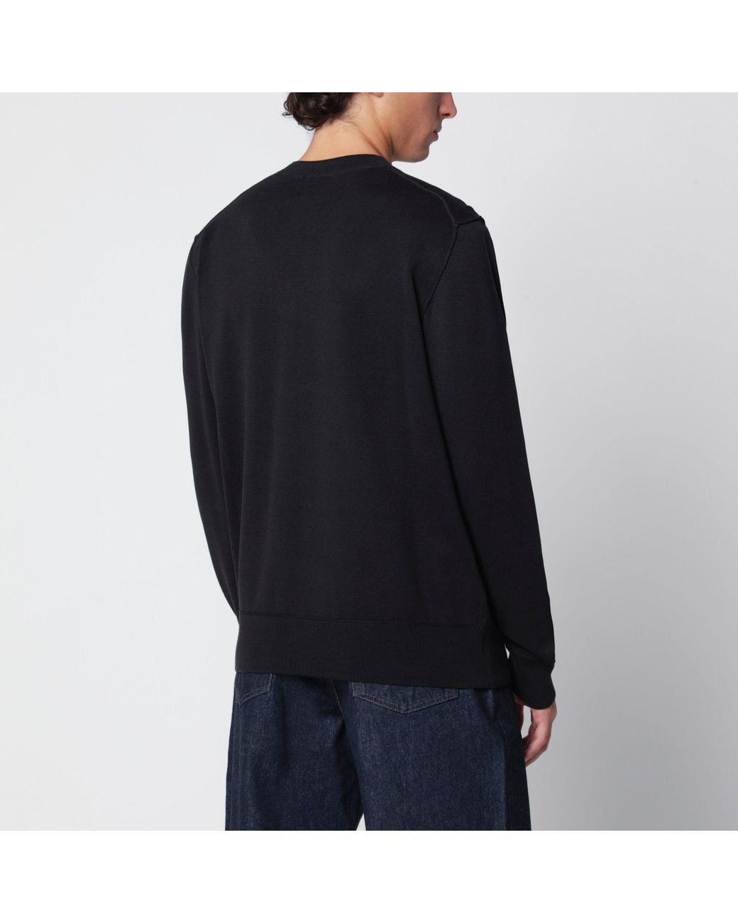 Parajumpers Black Basic Braw Cottonblend Sweater for men