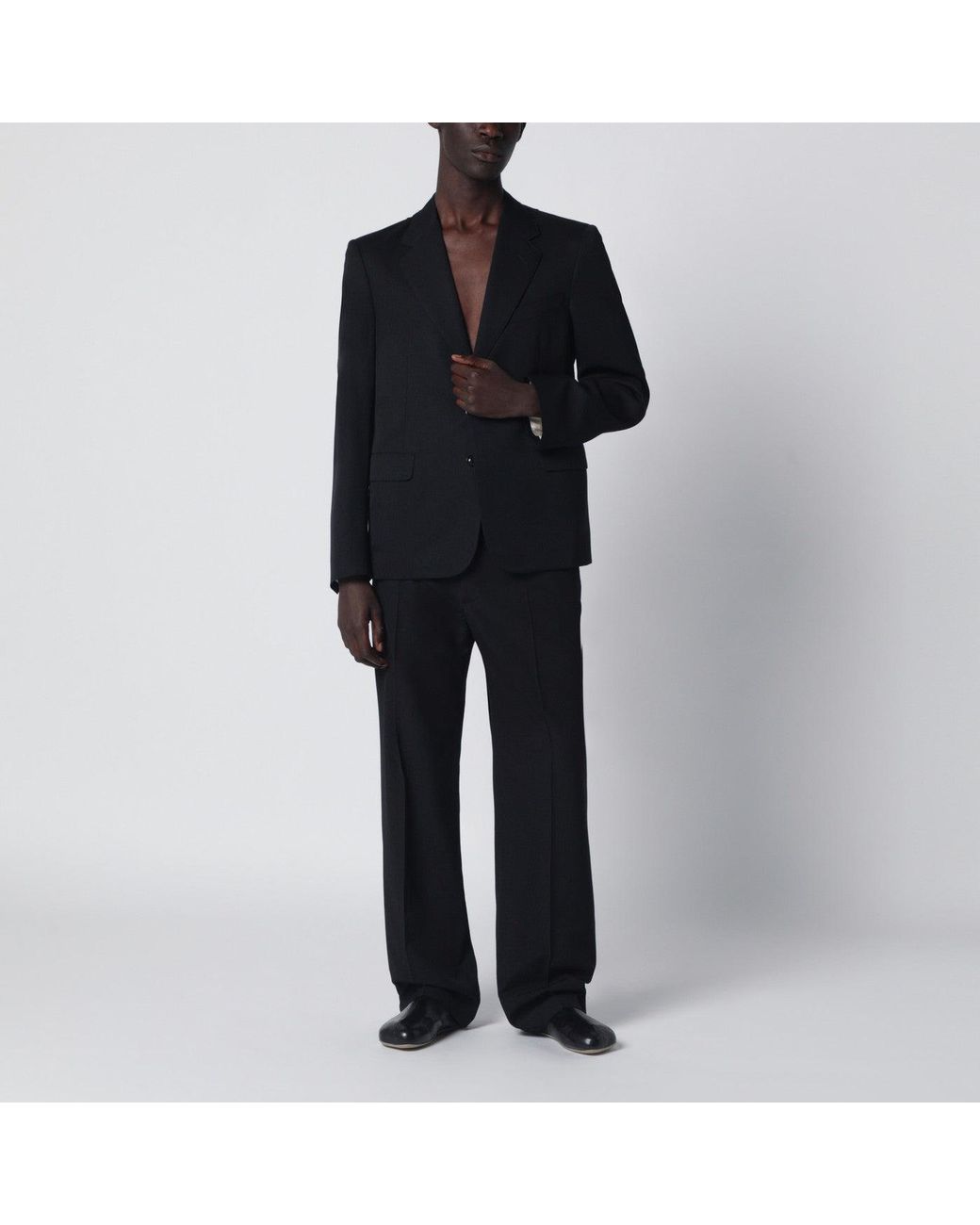 Maison Margiela Black Wool Single-Breasted Jacket for men