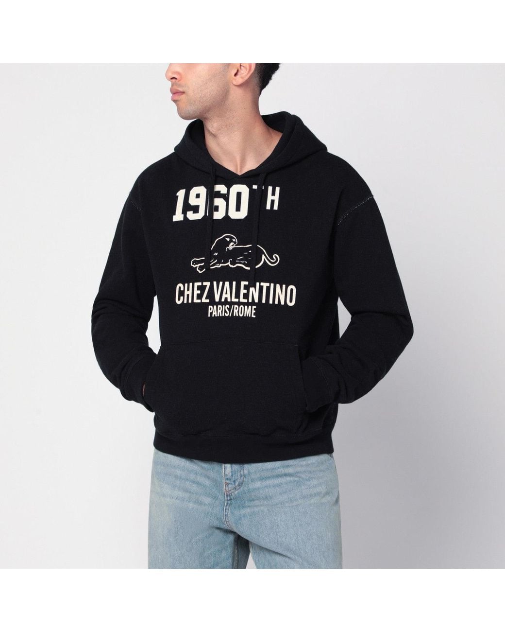 Valentino Black Sweater 1960 Chez for men