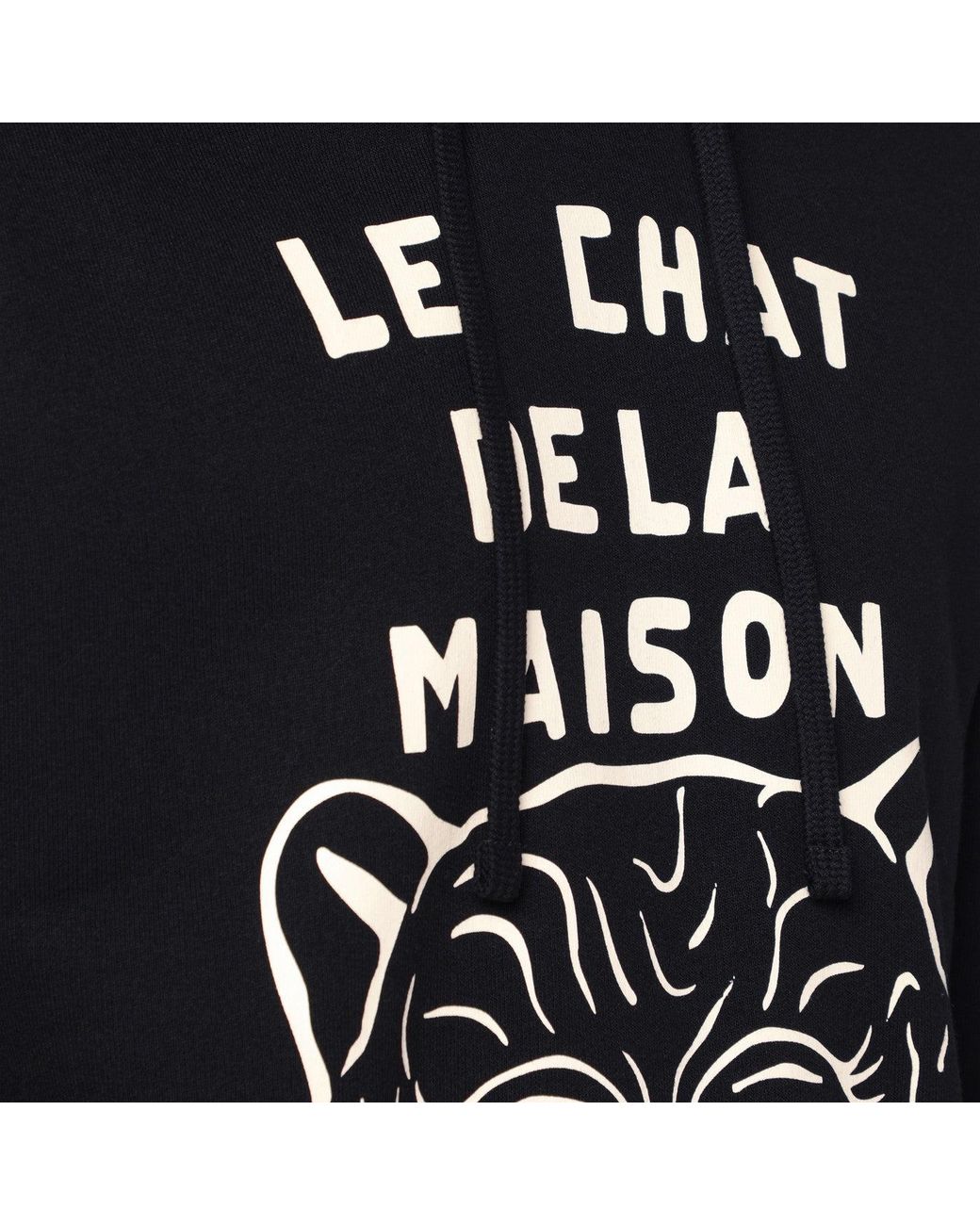 Valentino Black Sweatshirt With Le Chat De La Maison Patch for men