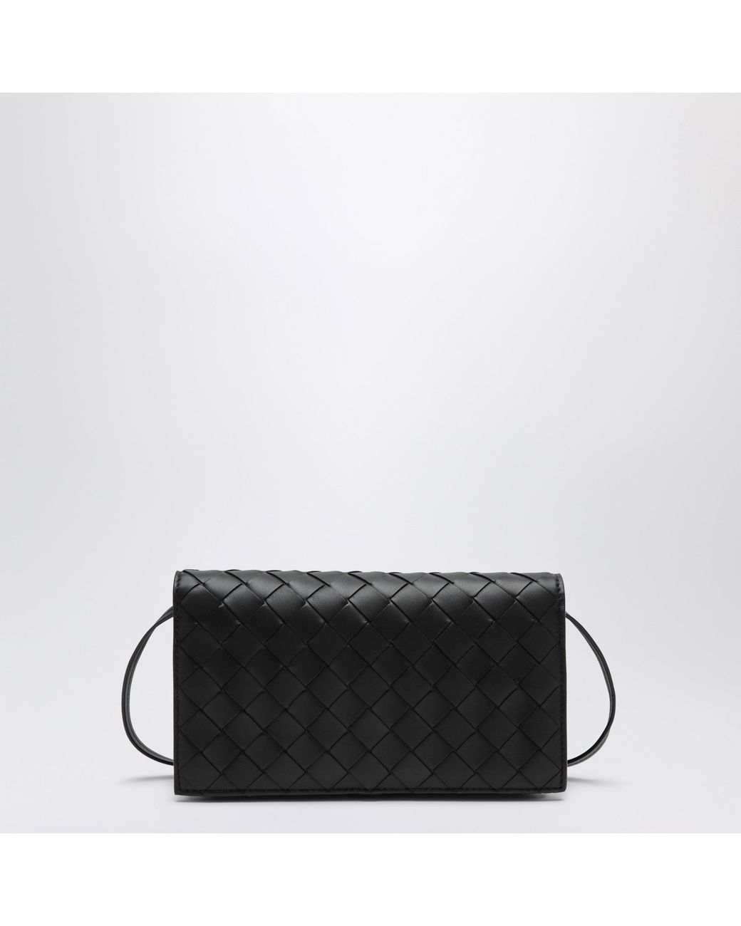 Bottega Veneta Black Intrecciato Crossbody Bag
