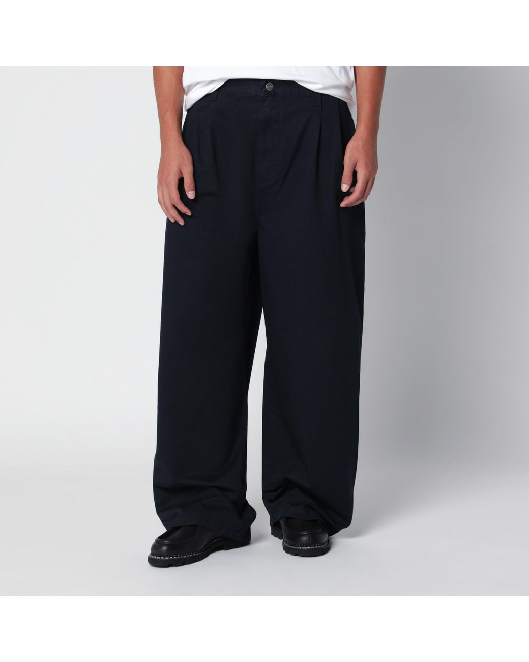 Carhartt Black Brockman Dark Cotton Twill Pants for men