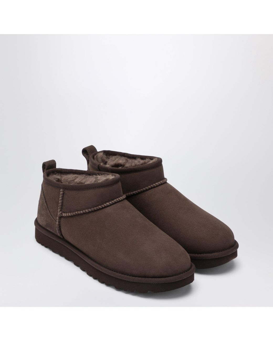 Ugg Brown Classic Ultra Mini Ankle Boots