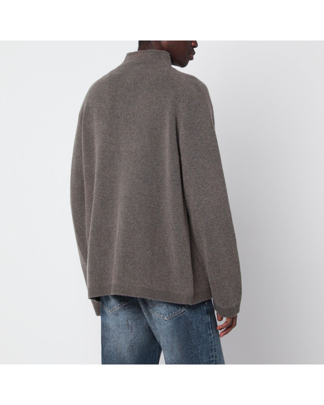 Our Legacy Gray Line Zip Cardigan for men
