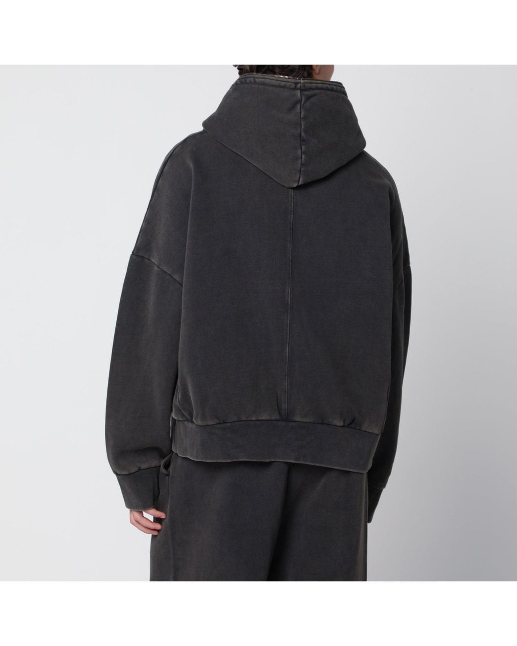 Entire studios Black Eternal Zip Hoodie for men